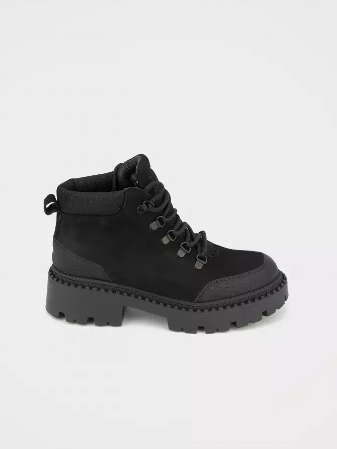 Female boots URBAN TRACE: black, Winter - 00