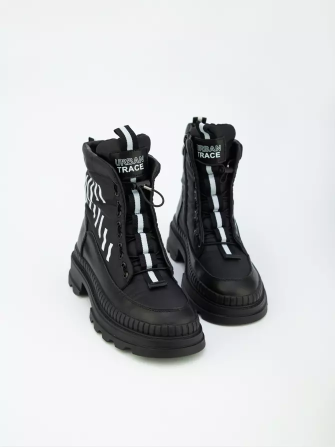 Female boots URBAN TRACE: black, Winter - 03