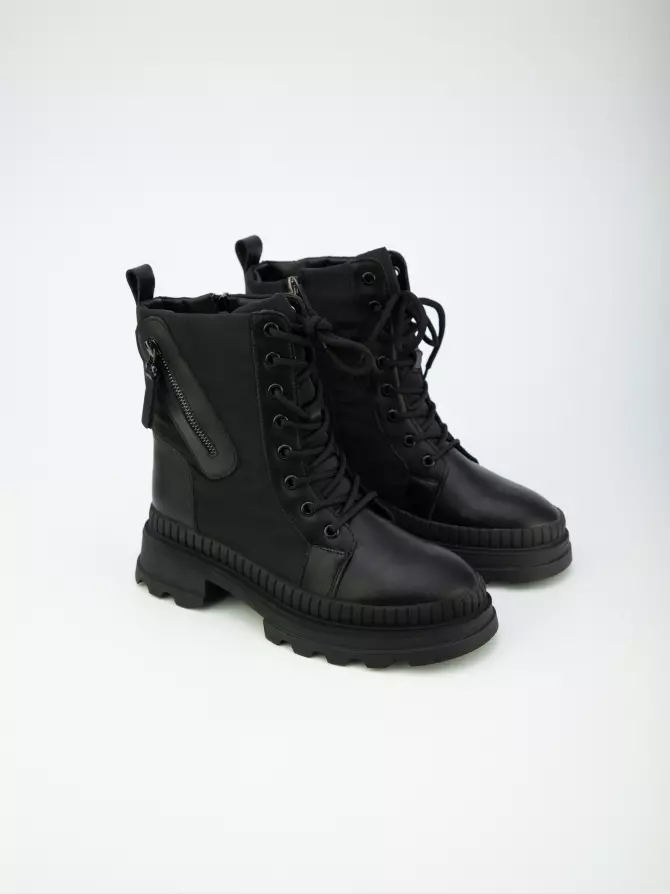 Female boots URBAN TRACE: black, Winter - 01