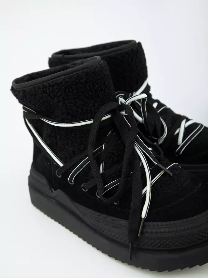 Female boots URBAN TRACE: black, Winter - 03