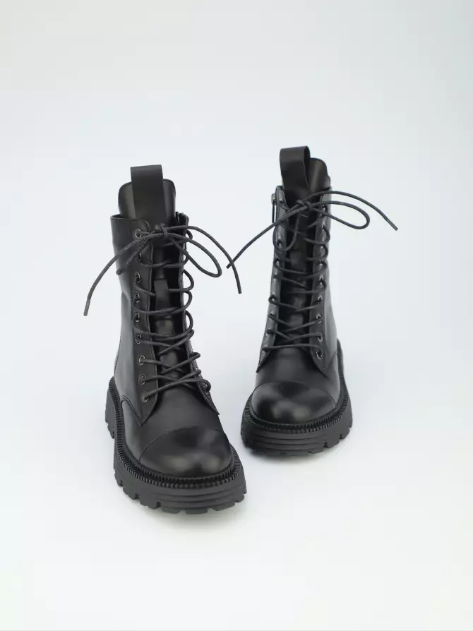 Female boots URBAN TRACE: black, Winter - 03