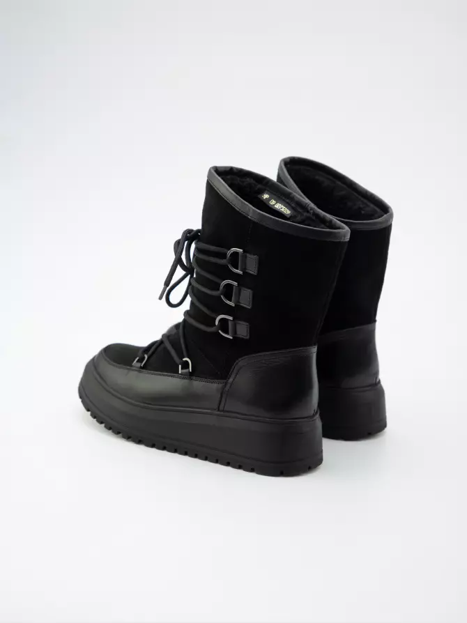 Female boots URBAN TRACE: black, Winter - 02