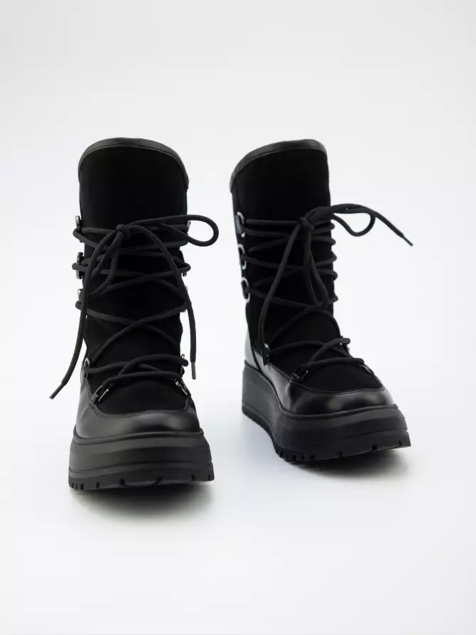 Female boots URBAN TRACE: black, Winter - 03