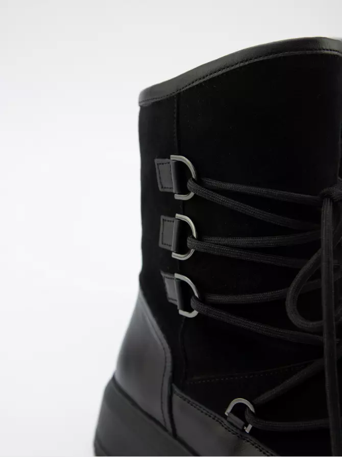 Female boots URBAN TRACE: black, Winter - 04