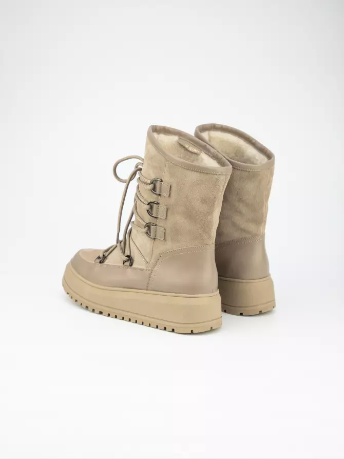 Female boots URBAN TRACE: beige, Winter - 02