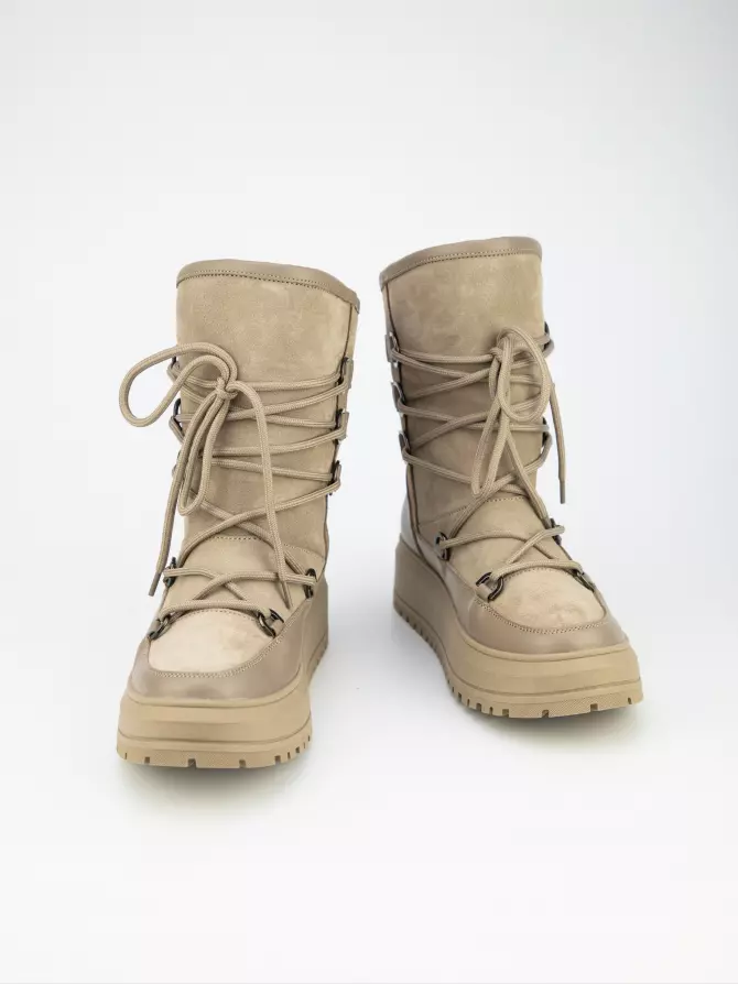 Female boots URBAN TRACE: beige, Winter - 03