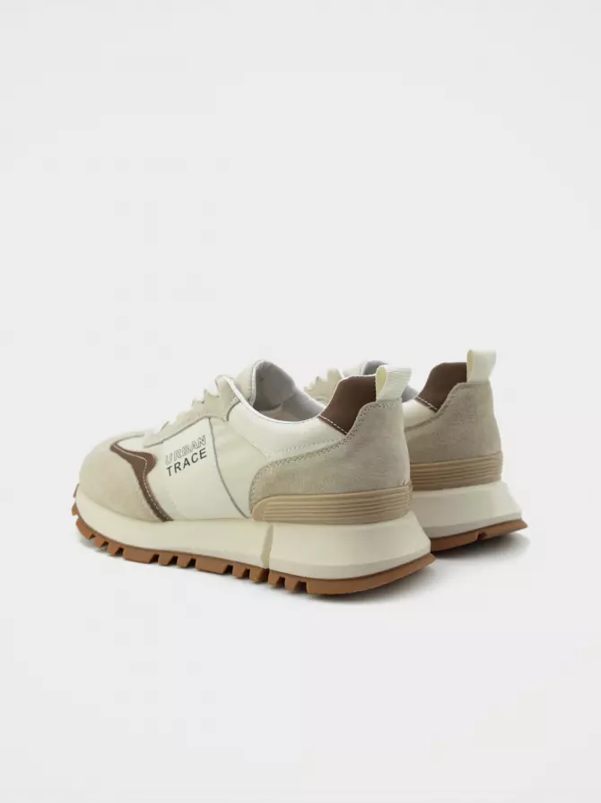 Female sneakers URBAN TRACE: beige, Summer - 03