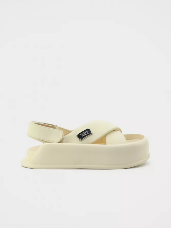 Women's sandals URBAN TRACE: white, Summer - 00