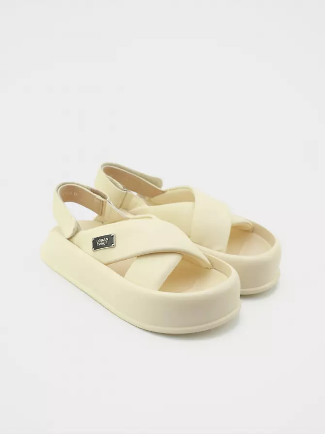 Women's sandals URBAN TRACE: white, Summer - 01