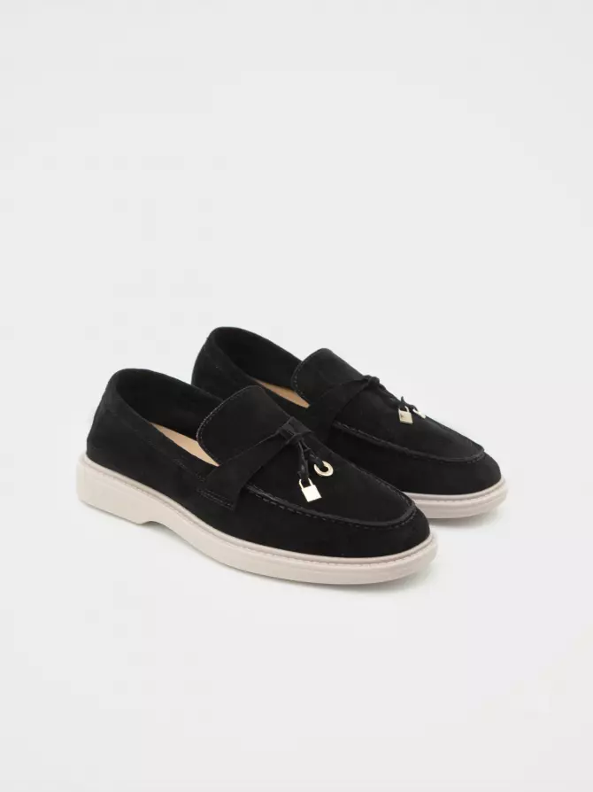 Women's loafers URBAN TRACE: black, Summer - 01