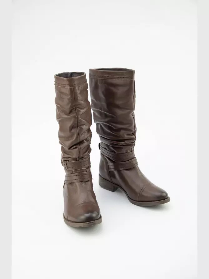 Женские сапоги Respect: коричневый, Зима - 03