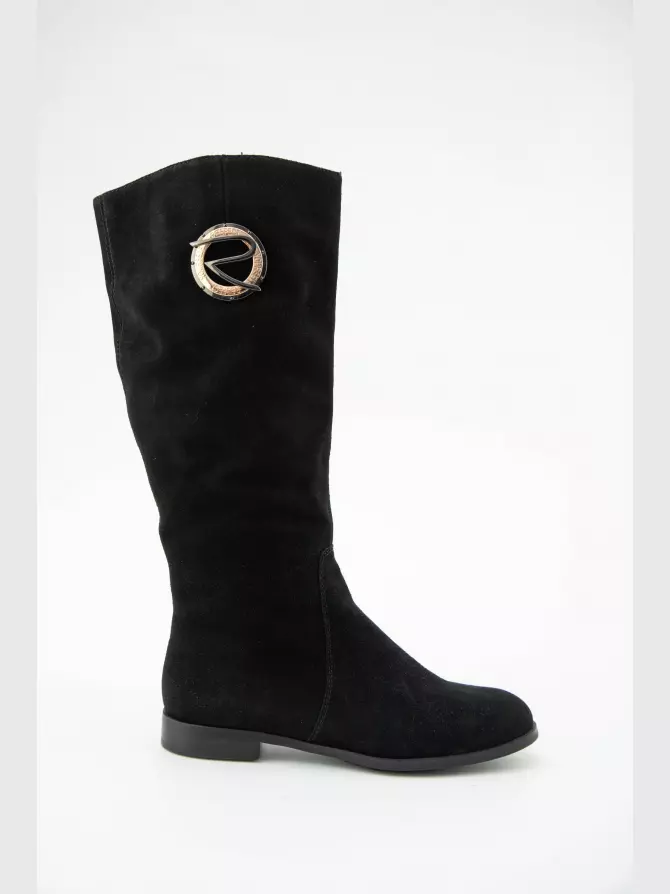 Female high boots Respect: black, Winter - 00