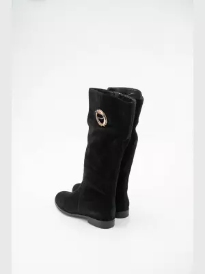 Female high boots Respect:  black, Winter - 02