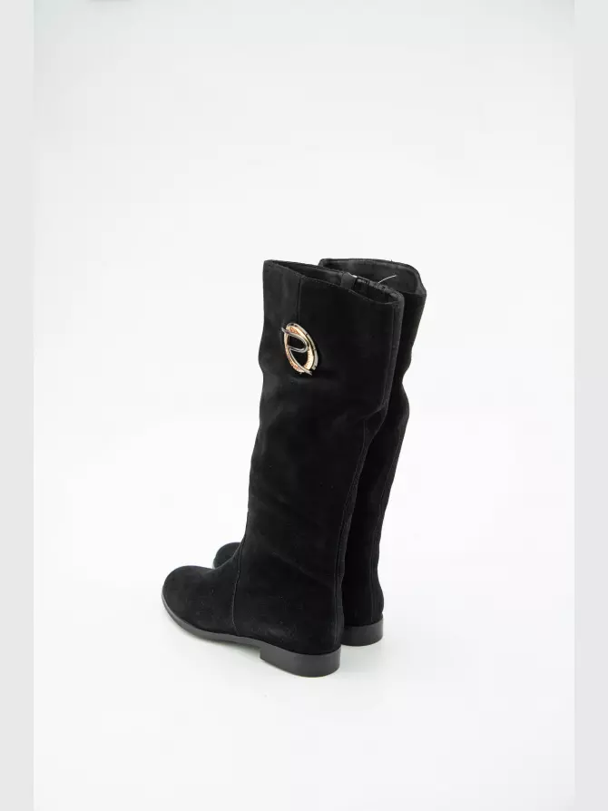 Female high boots Respect: black, Winter - 02