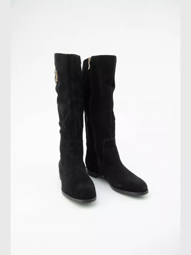 Female high boots Respect: black, Winter - 03