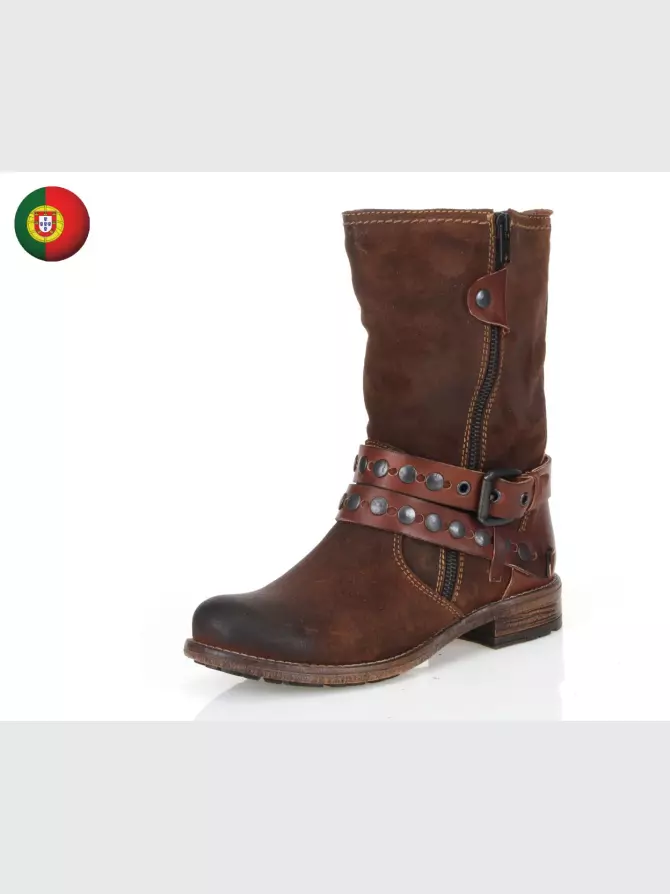 Female boots Respect: brown, Winter - 00