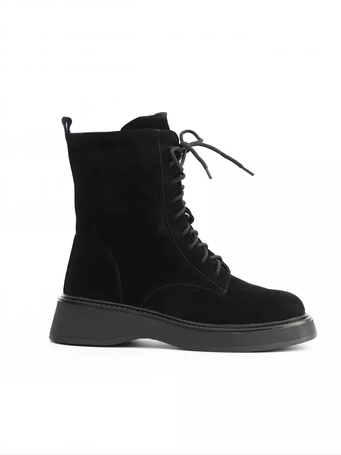 Female boots Respect: black, Winter - 00