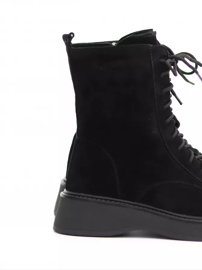 Female boots Respect: black, Winter - 03