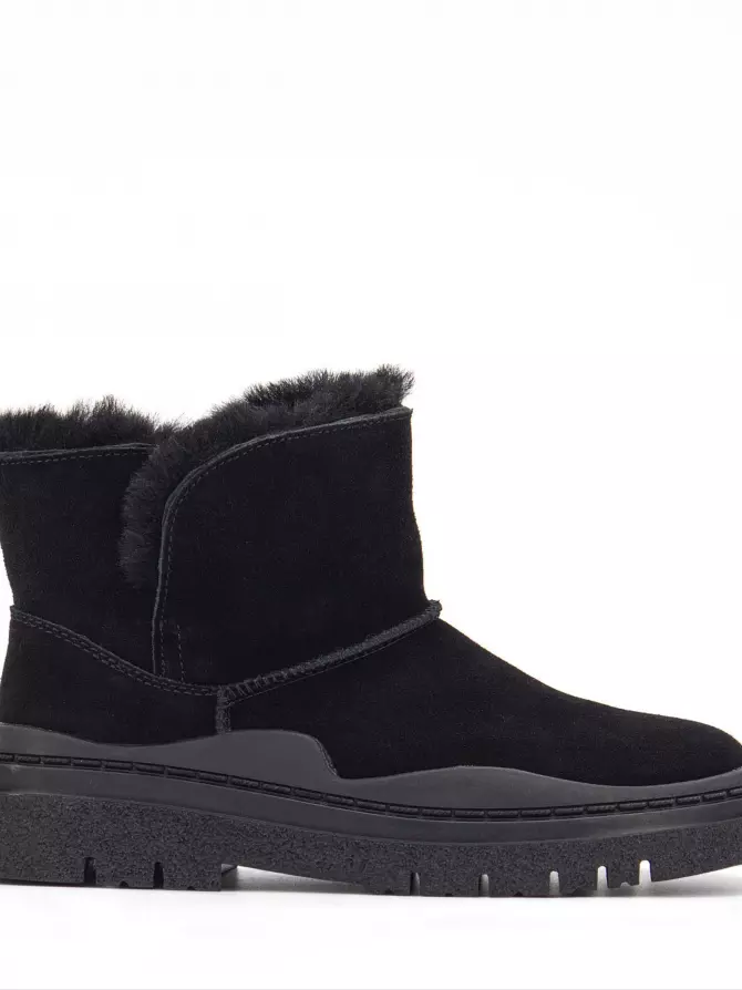 Female boots Respect: black, Winter - 00