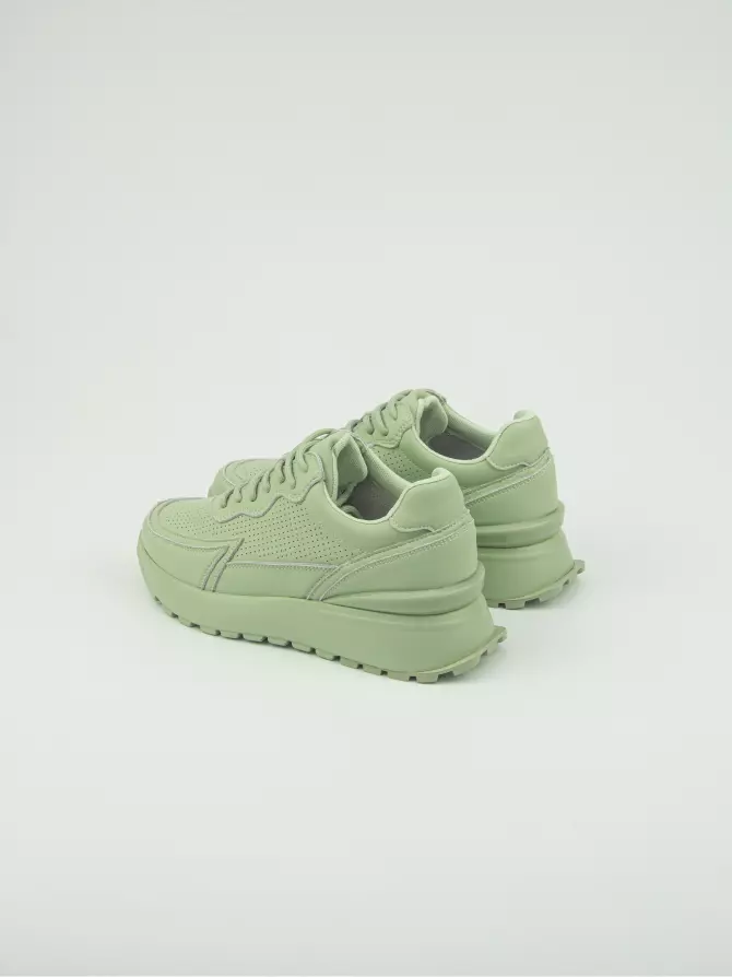 Female sneakers Respect: green, Summer - 04