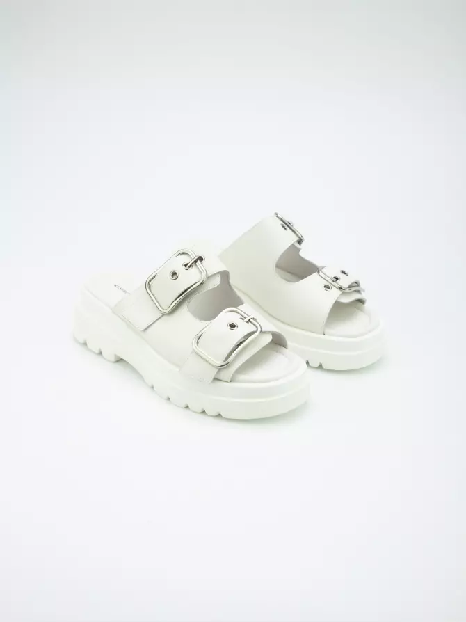 Women's clogs Respect: white, Summer - 02