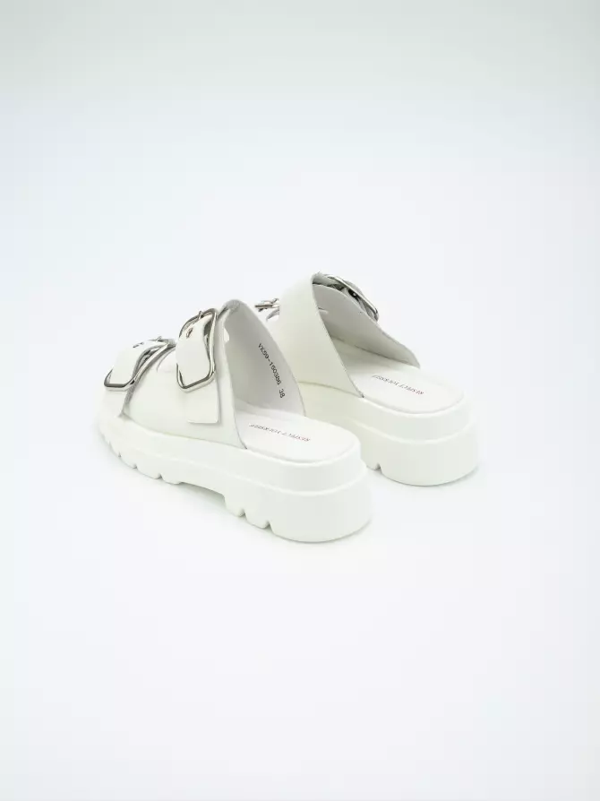 Women's clogs Respect: white, Summer - 04