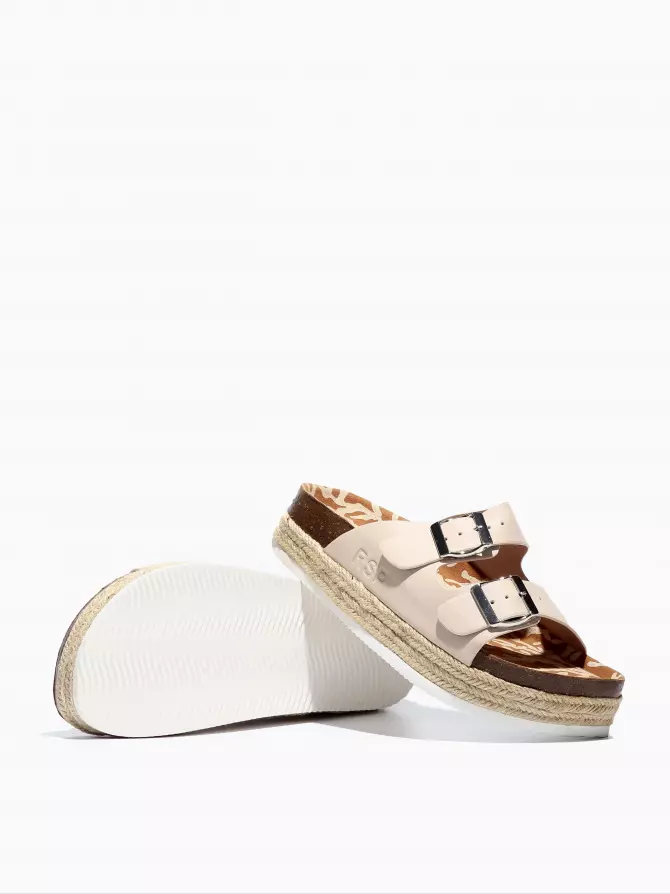 Women's clogs Respect: beige, Summer - 03