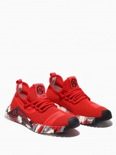 Male sneakers Respect:  red, Summer - 02