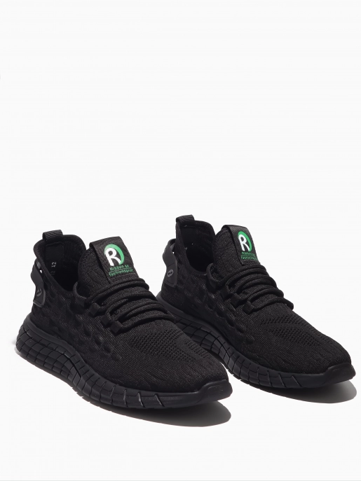 Male sneakers Respect: black, Summer - 02