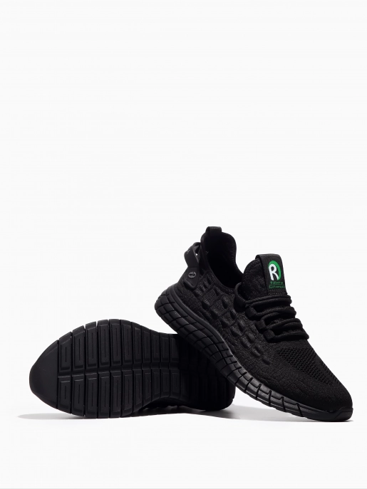 Male sneakers Respect: black, Summer - 03