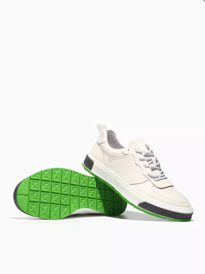 Men's Sneakers Respect: white, Summer - 03