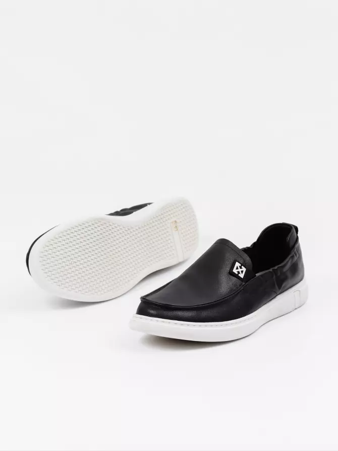 Male slipons Respect: black, Summer - 04