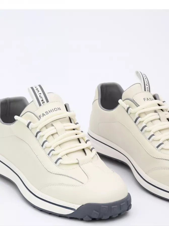 Male sneakers Respect: white, Summer - 02