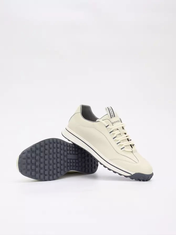 Male sneakers Respect: white, Summer - 03