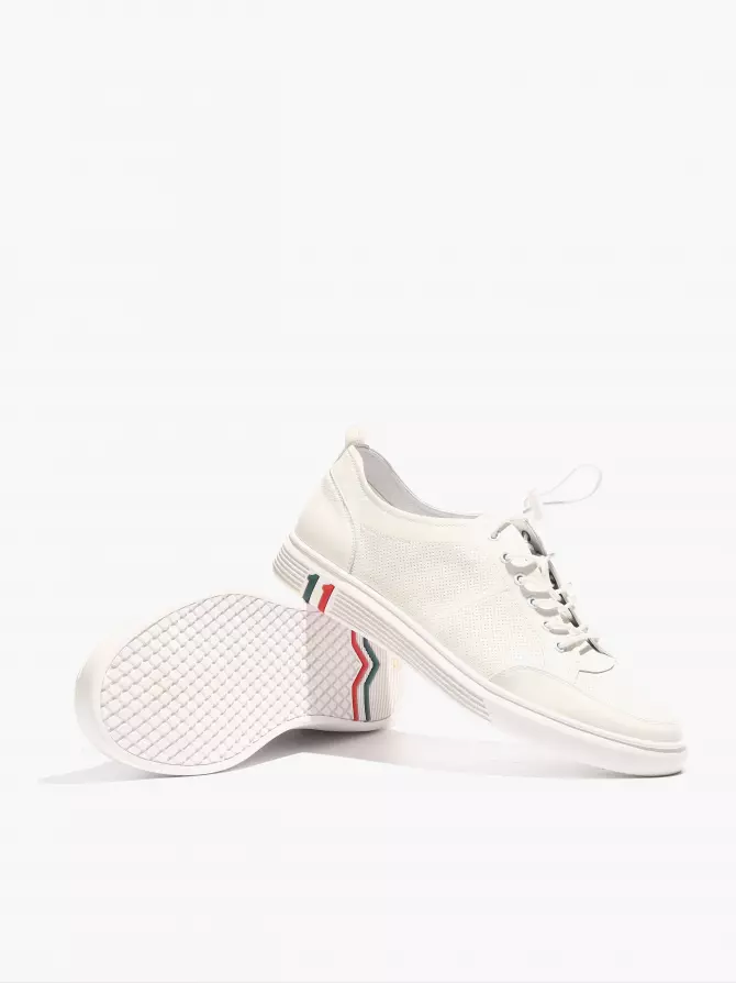 Men's Sneakers Respect: white, Summer - 03
