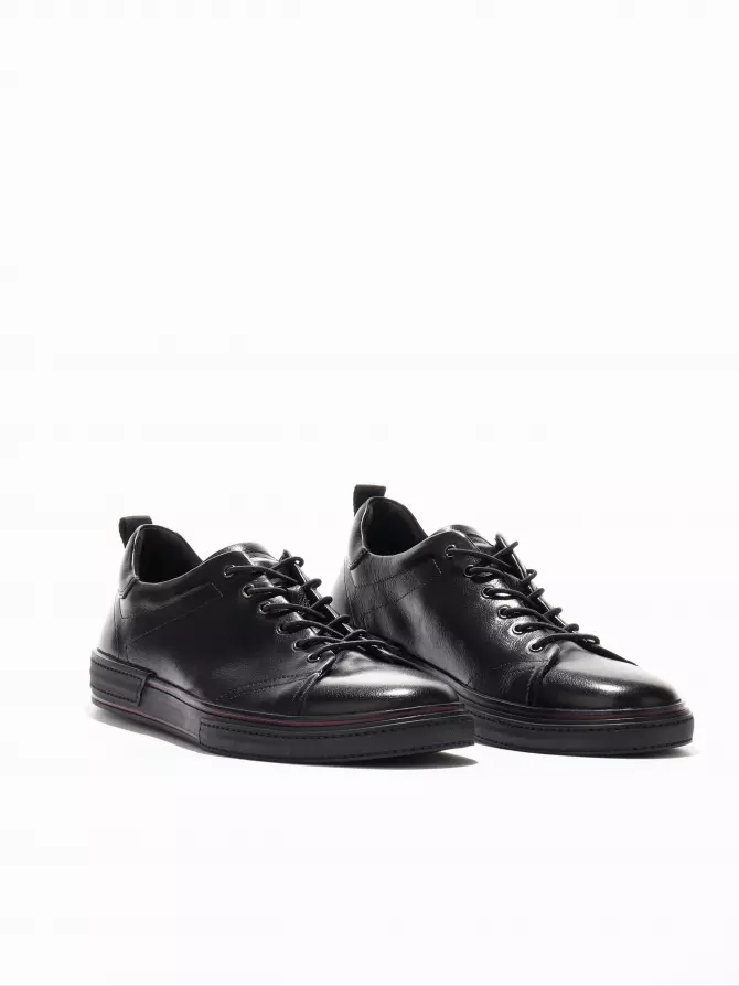 Men's Sneakers Respect: black, Summer - 01