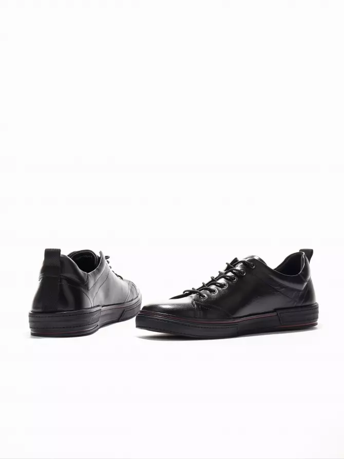 Men's Sneakers Respect: black, Summer - 04