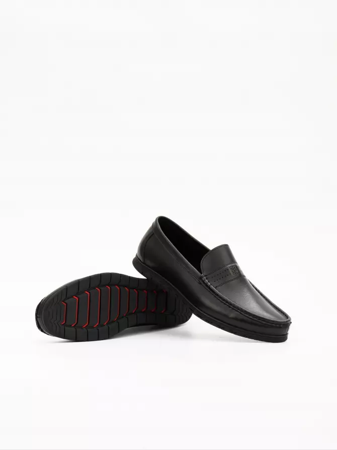 Male moccasins Respect: black, Summer - 03