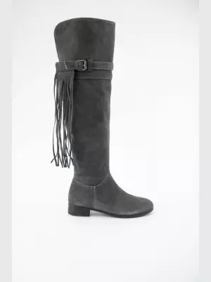Female high boots Respect:  grey, Winter - 01