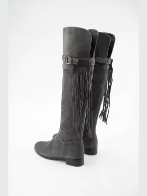 Female high boots Respect:  grey, Winter - 02