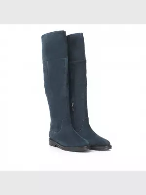 Female over knee boots Respect:  blue, Winter - 02