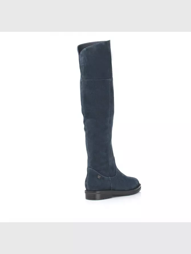 Female over knee boots Respect: blue, Winter - 03