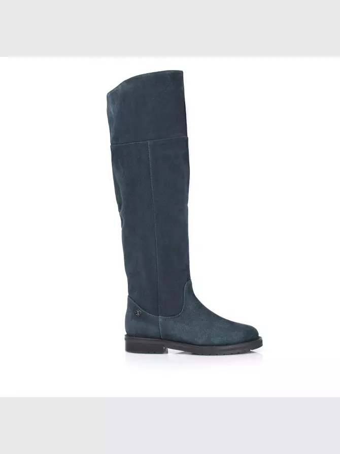 Female over knee boots Respect: blue, Winter - 00