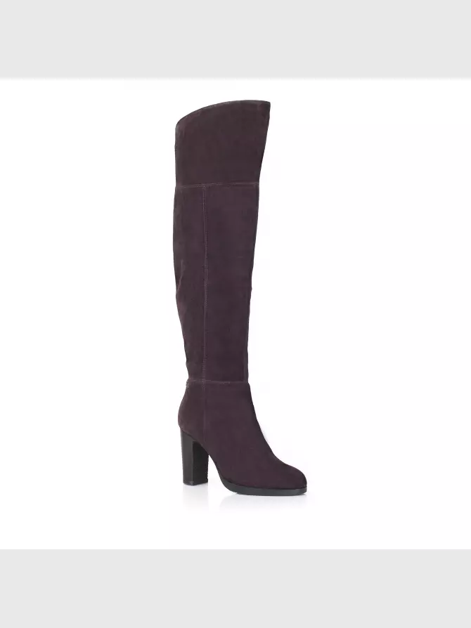 Female over knee boots Respect: purple, Winter - 01