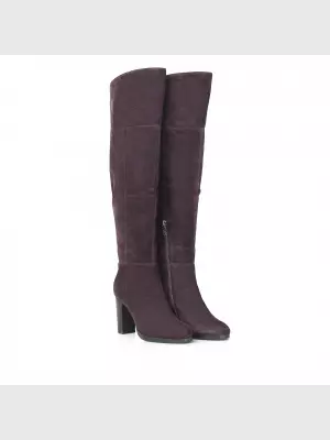 Female over knee boots Respect:  purple, Winter - 02