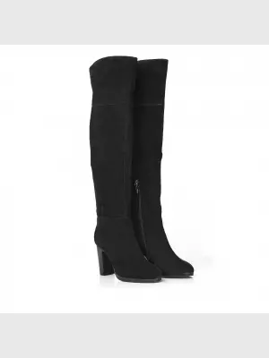Female over knee boots Respect:  black, Winter - 02