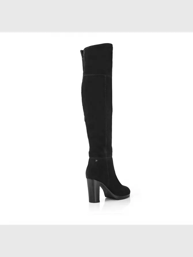 Female over knee boots Respect: black, Winter - 03