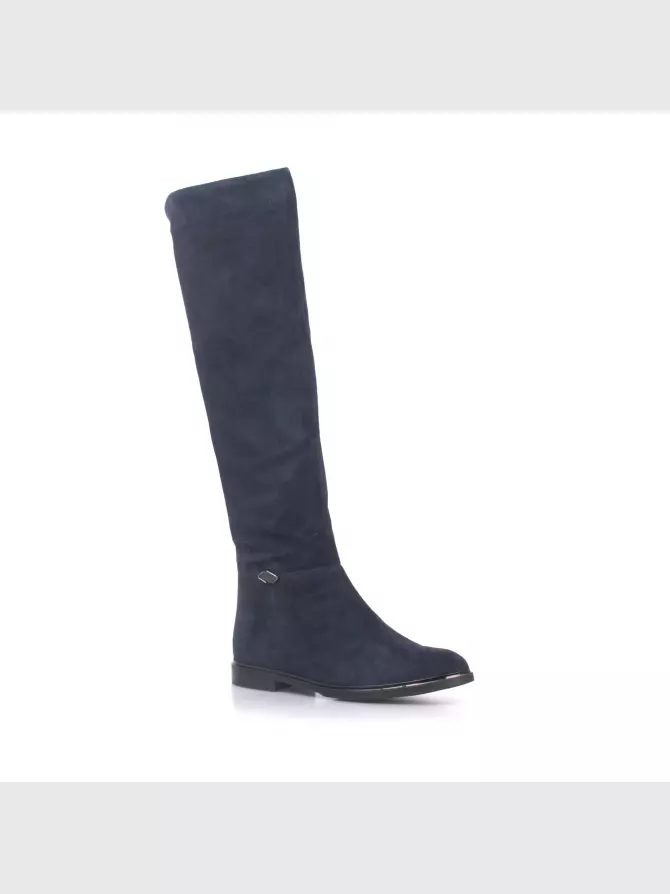 Female high boots Respect: blue, Winter - 01
