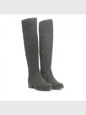 Female over knee boots Respect:  green, Winter - 02