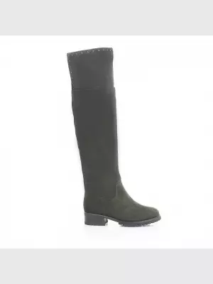 Female over knee boots Respect:  green, Winter - 01